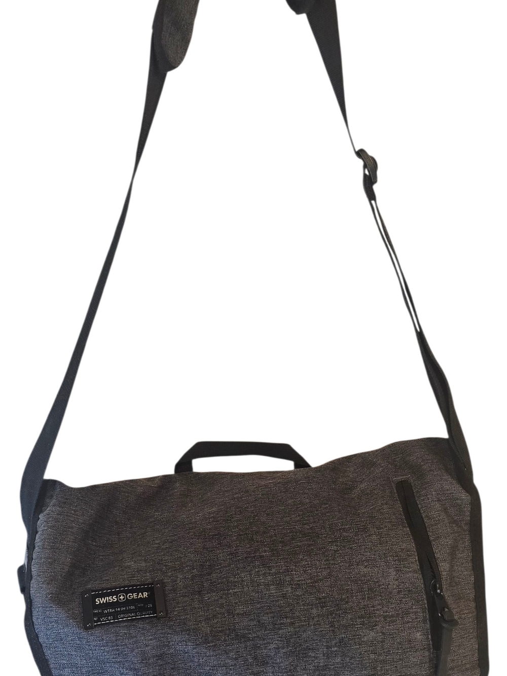 SwissGear Men's Messenger Bag in Charcoal Gray